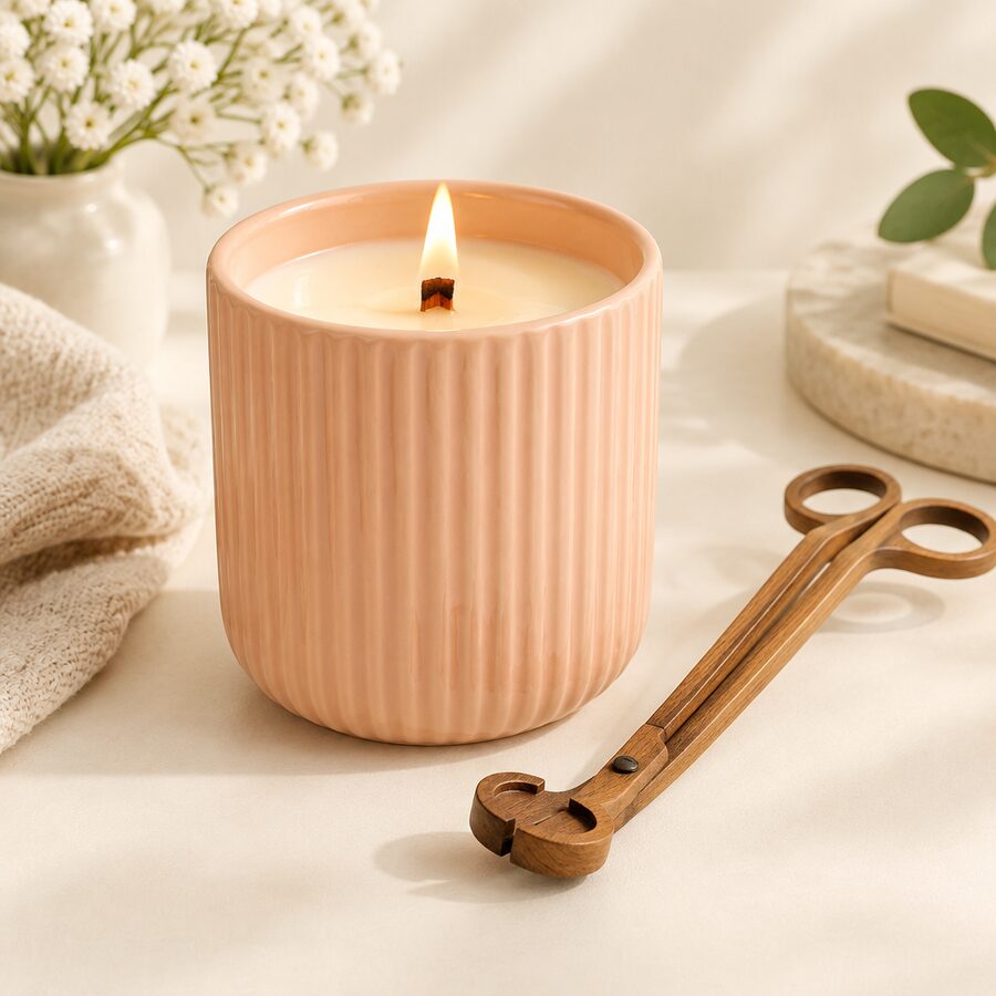 Signature Candle — Warm Amber