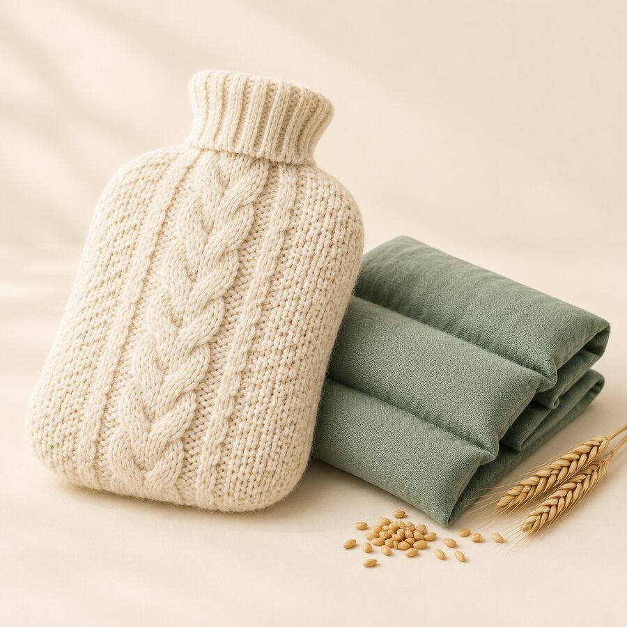 Hot Water Bottle & Knit Cover