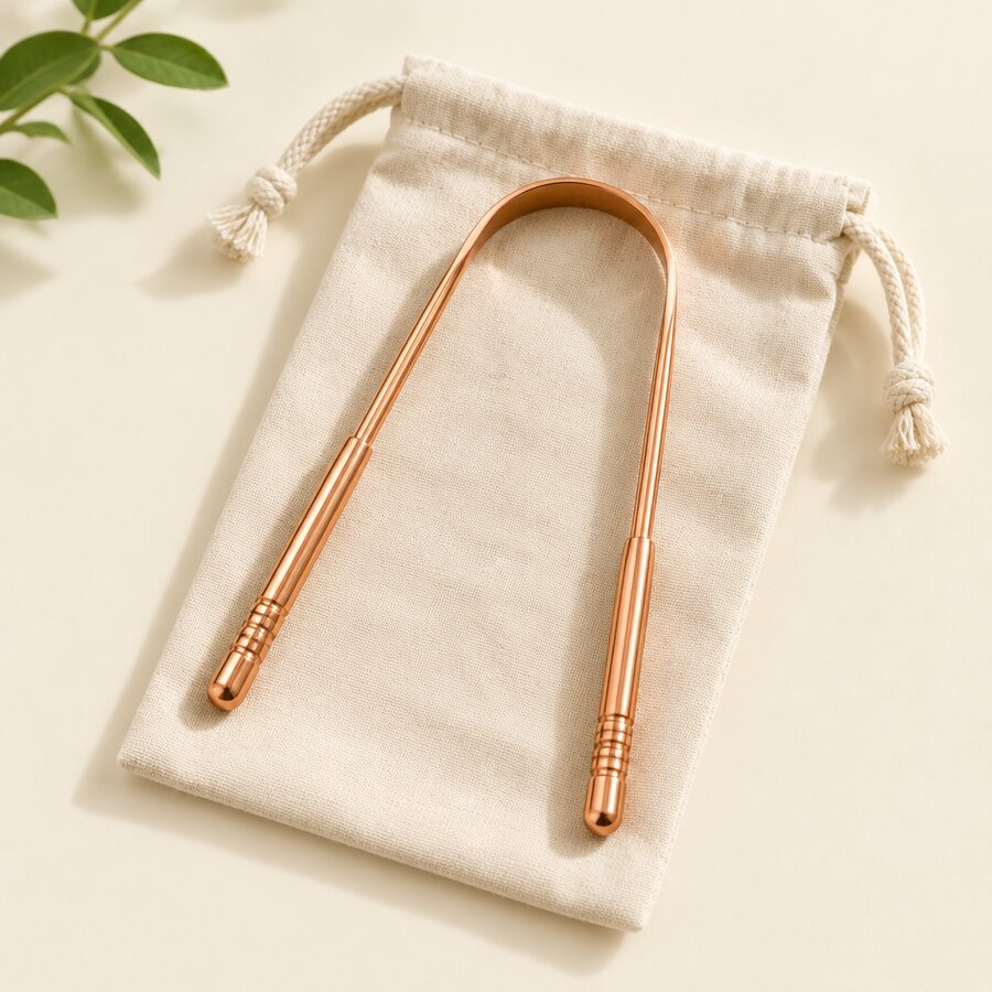 Copper Tongue Scraper